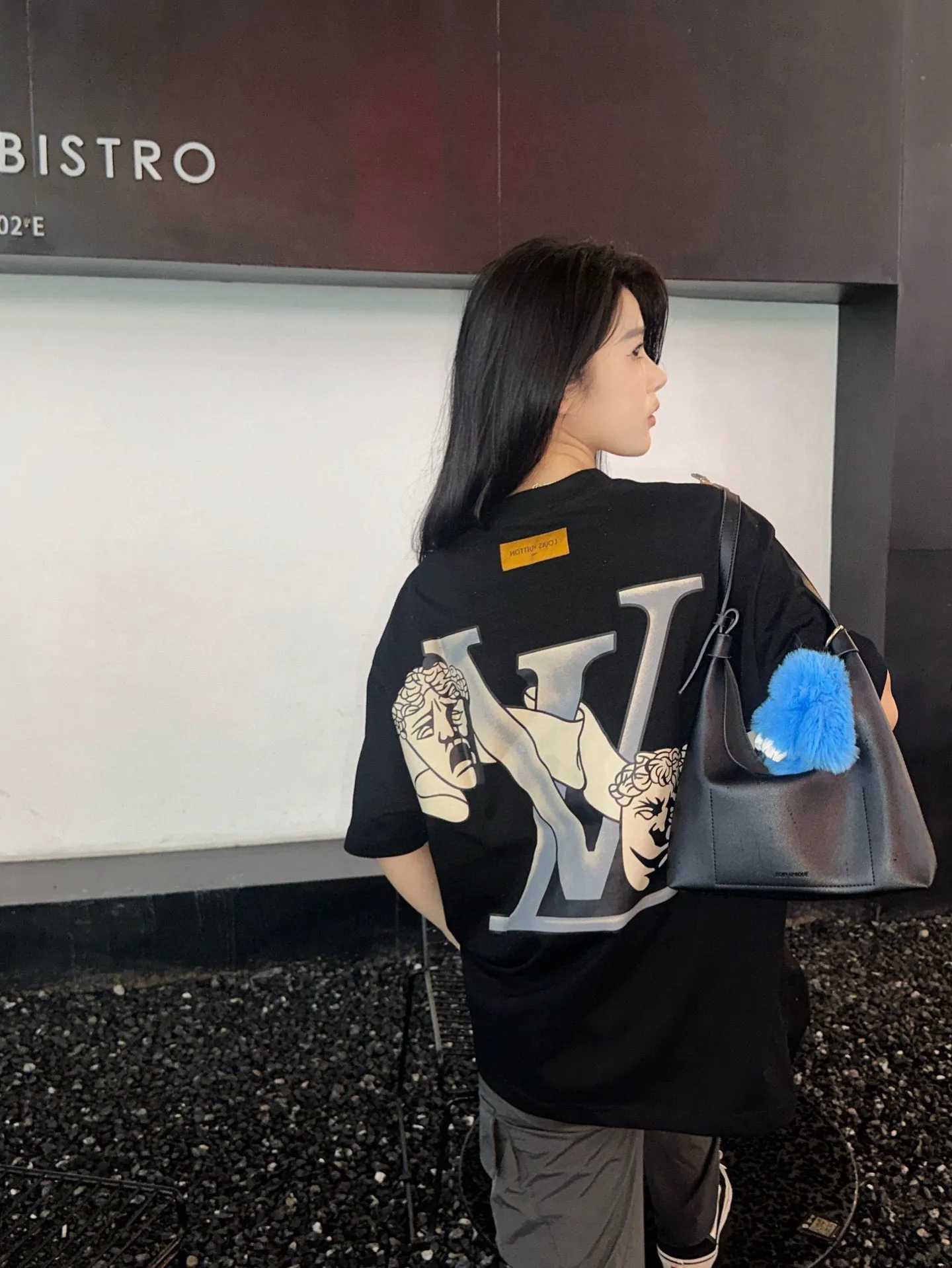 Louis Vuitton/Louis Vuitton 24ss clown print short sleeves on the back